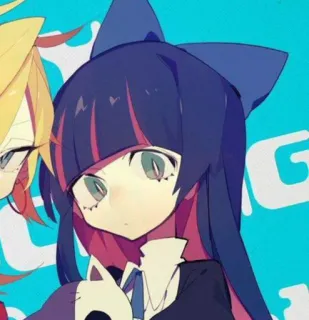 🤨 8636458a Stocking Anarchy Panty & Stocking with Garterbelt 动漫, 卡通, 插画, 女孩, 角色 telegram sticker