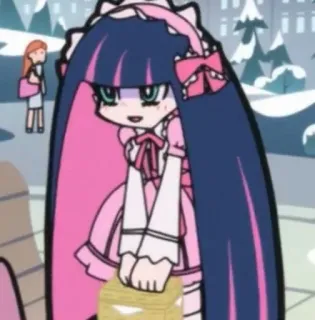 🥰 e57ea2aa Stocking Anarchy Panty & Stocking with Garterbelt 动漫, 卡通, 吊带袜天使, 吊带袜天使 telegram sticker