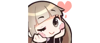 🥰 217b9f94 imut, anime, manga, cewek, kawaii, senang telegram sticker