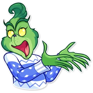 💁‍♂️ 28f1969a Grinch How the Grinch Stole Christmas weihnachten, grinch, cartoon, urlaub, skurril, grincheux telegram sticker