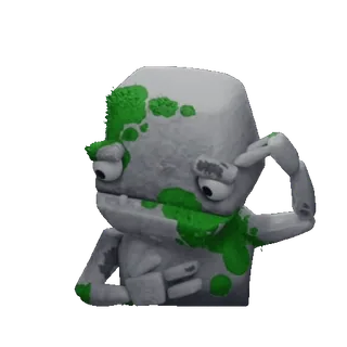 🤔 259fe1af desenho animado, personagem, criatura, monstro, cinza, musgo, mão, arte digital whatsapp sticker