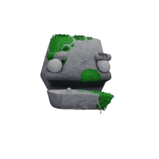 😵 cdce8879 pedra, musgo, rocha, estátua, bobo, desenho animado, personagem whatsapp sticker