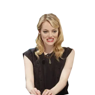 😁 3961d38d Emma Stone celebrity, actress, person, woman, Emma Stone telegram sticker