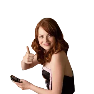 👍 6b8b1f54 thumbs up, woman, person, celebrity telegram sticker