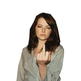 🙅 951491ef middle finger, offensive gesture, flipping off, insult, mockery, contempt telegram sticker