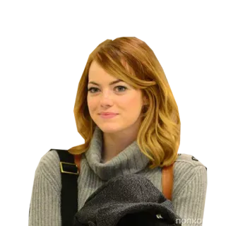 😊 b9822de1 Emma Stone actress, celebrity, portrait, woman telegram sticker
