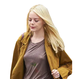 💣 d096d66b woman, blonde, portrait, fashion, casual, person telegram sticker