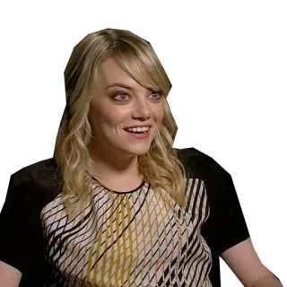 😂 e41dbca3 Emma Stone actress, celebrity, woman, portrait telegram sticker