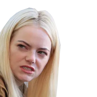 😁 e639869c Emma Stone, celebrity, expression, actress telegram sticker