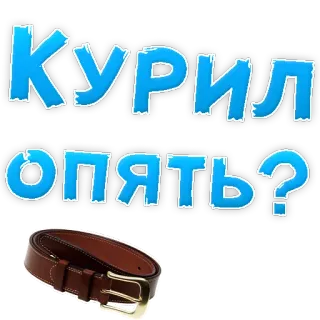 😡 07d1baca Курил опять? cintura, disciplina, punizione telegram sticker