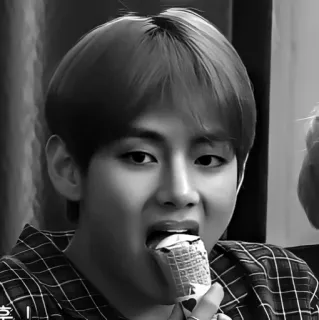 🌪 bbe69ce6 V 호! K-Pop, BTS, V, Idol, Sänger, Koreanisch telegram sticker