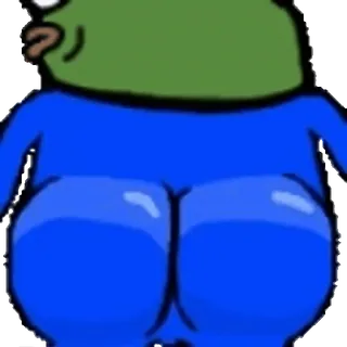 🍑 03900960 Pepe pepe, mème, culture web, grenouille, dessin animé telegram sticker