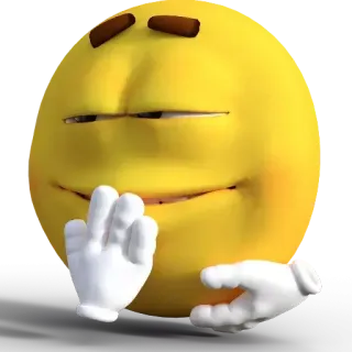 😊 18a3054c Emoji, Narquois, Meme, Drôle, Expression faciale, Jaune, Personnage, Expression telegram sticker