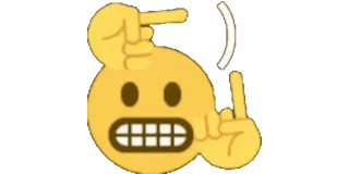 😬 5ec25a77 Emoji, Doigt d'honneur, Offensant, Geste telegram sticker