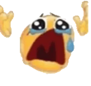 😰 91f0dc61 Émoji, Pleurs, Triste, Détresse, Mains telegram sticker
