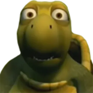 😨 ab150237 tortue, animal, reptile, animé, dessin animé telegram sticker