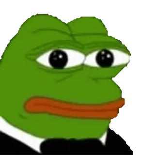 👀 f1e4a909 Pepe the Frog pepe, grenouille, mème, culture internet, grenouille dessinée telegram sticker