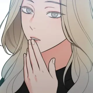 🤭 1e9e1bd7 femme, portrait, illustration, animé, art, dessin animé telegram sticker