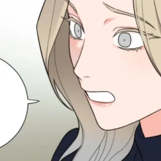 😬 8451a4d8 femme, dessin animé, portrait, profil, art, illustration telegram sticker