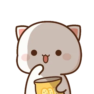 💬 46eaf7fb แมว, น่ารัก, การ์ตูน, ขนม, มันฝรั่งทอด, น่าเอ็นดู telegram sticker