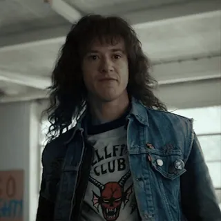 👹 657ad6ac Eddie Munson Stranger Things HELLFIRE CLUB Eddie Munson, Stranger Things, Hellfire Club, Demogorgon, Acara TV, Karakter telegram sticker