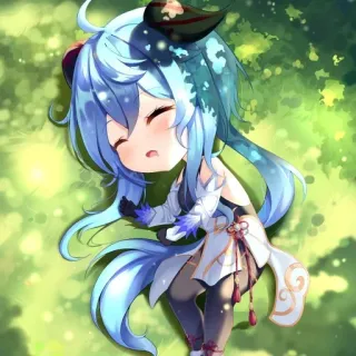 💤 cbd9d5e1 Ganyu Genshin Impact Anime, Süß, Chibi, Charakter, Ganyu, Genshin Impact whatsapp sticker