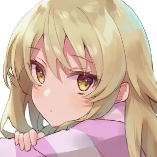 😒 ee81b571 Anime Mädchen, Manga, Süß, Kawaii, Cartoon, Charakter, Illustration whatsapp sticker