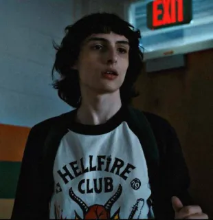 😐 3355d025 HELLFIRE CLUB hellfire club, clothing, club, t-shirt, stranger things telegram sticker