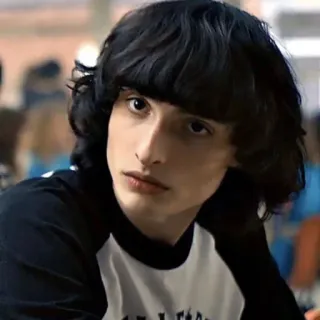 😐 91dc33ec Mike Wheeler Stranger Things Mike Wheeler, Stranger Things, Finn Wolfhard, character, 80s, teen telegram sticker