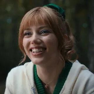 😐 e62f2e3a portrait, woman, person, smiling, happy, face, female telegram sticker