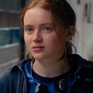 😐 fc8e60fe Max Mayfield Stranger Things Max Mayfield, Stranger Things, Sadie Sink, character, tv show, red hair telegram sticker