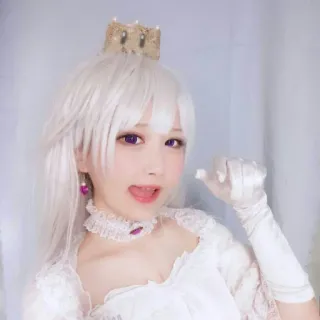 🥕 0bb64bd5 Boo Cosplay, Boo, Jeu vidéo, Personnage, Femme, Couronne telegram sticker