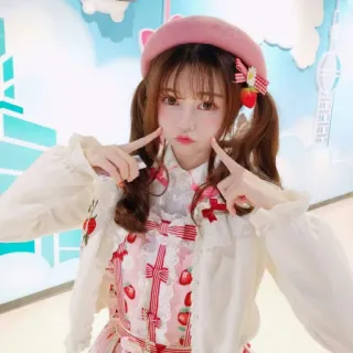 🕊 28105514 femme, mode, mignon, fille, style lolita, kawaii telegram sticker