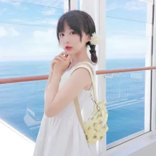 🍓 4222c9b4 femme, robe, océan, portrait, fille, paysage telegram sticker