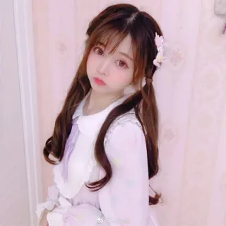 🍒 86fc61e6 mignon, cosplay, anime, fille, portrait, style japonais telegram sticker