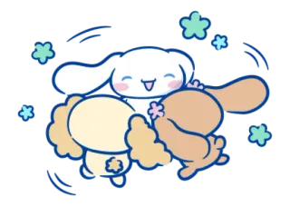 🐰 4b4ab776 Cinnamoroll cinnamoroll, sanrio, lucu, kawaii, anjing whatsapp sticker