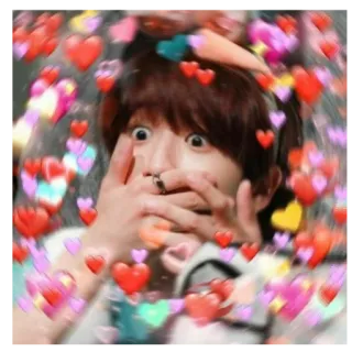 🤭 11114d6b ハート, 愛, ショック, 恐怖, 感情, ポートレート, 顔 whatsapp sticker