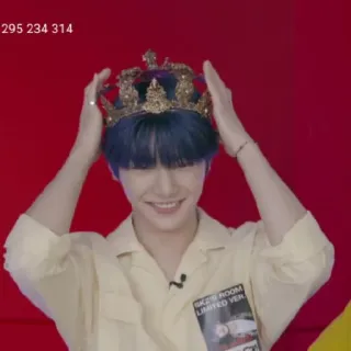 👑 565c0a91 SKZ'S ROOM LIMITED VER. kpop, Stray Kids, korona, idol telegram sticker