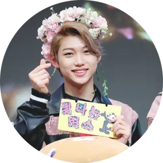 ❤️ 18ab5ea8 Felix (Stray Kids) 꽃보다 Thần tượng, Ca sĩ, K-Pop, Hàn Quốc, dễ thương, trái tim whatsapp sticker