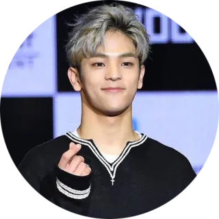 ❤️ 4a90fa7b kpop, trái tim, ca sĩ, Hàn Quốc, người đàn ông, thần tượng whatsapp sticker