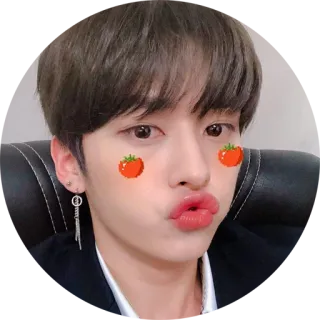 😘 5fb5cc48 người, cà chua, dễ thương, selfie, chân dung whatsapp sticker