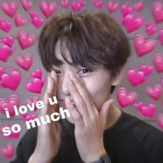 ❤️ 4e873429 i love u so much Liebe, Herzen, Zuneigung, süß, Kpop telegram sticker