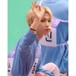 👌 0c58faf6 person, geste, kpop, stray kids, ok handzeichen, felix telegram sticker