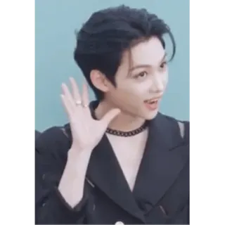 🙉 d53df51e Mann, Porträt, winkend, Person, Koreaner, Asiat telegram sticker