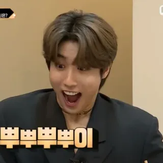 😯 42ef3bb5 뿌뿌뿌뿌이 kpop, meme, hài hước, Hàn Quốc, straykids telegram sticker