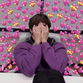 ❤️ e7e3d8dc tình yêu, trái tim, dễ thương, kpop, tình cảm telegram sticker