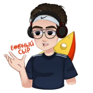 🧀 9112dec4 Е#@ный сыр kartun, kata kotor, ekspresi, keju, rusia, stiker whatsapp sticker