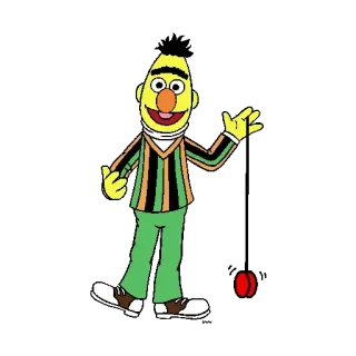 🎉 ac8c5d37 Bert Sesame Street Берт, Улица Сезам, Маппет, мультфильм, детское шоу, персонаж telegram sticker