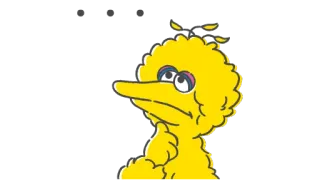 🤔 1aef8b7b Big Bird Sesame Street Oh well 卡通, 芝麻街, 大鸟, 角色 telegram sticker