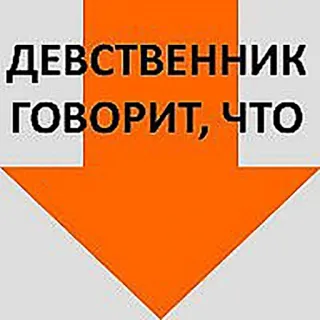 😭 3418fcee ДЕВСТВЕННИК
ГОВОРИТ, ЧТО russisch, Pfeil, Text telegram sticker